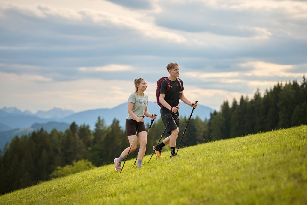 Hiking in unspoiled nature.