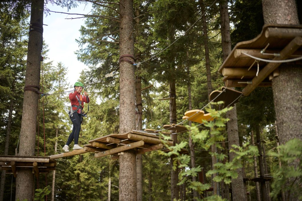 An adrenaline experience among the treetops at Kope.
