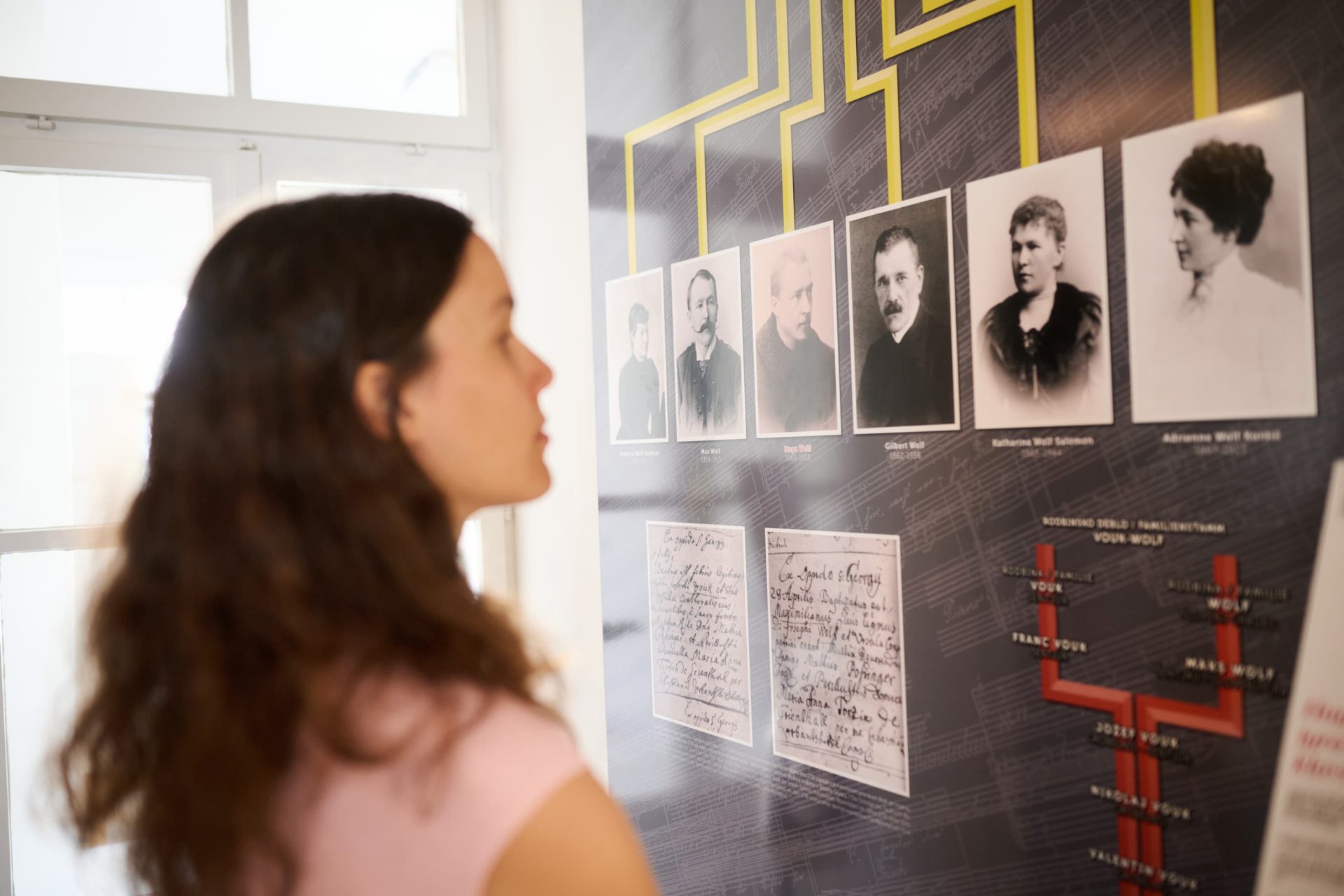 Visitors to the Hugo Wolf Birth House follow the composer’s life journey through the museum exhibition.